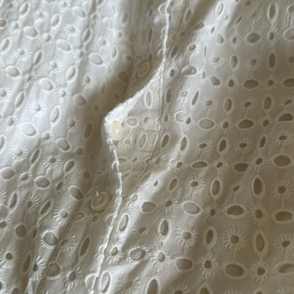 Boden white eyelet sleeveless dress 12R - Picture 10 of 11